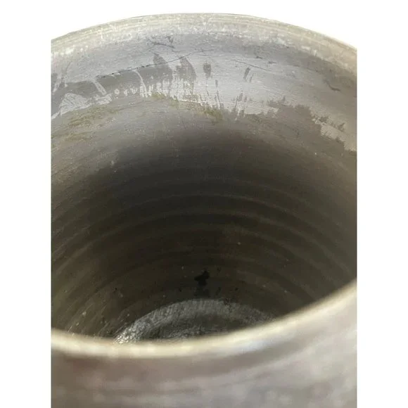 Michael Welliver Pottery Raku Art Signed Studio Vessel Kitchen Office Unusual - Picture 15 of 16